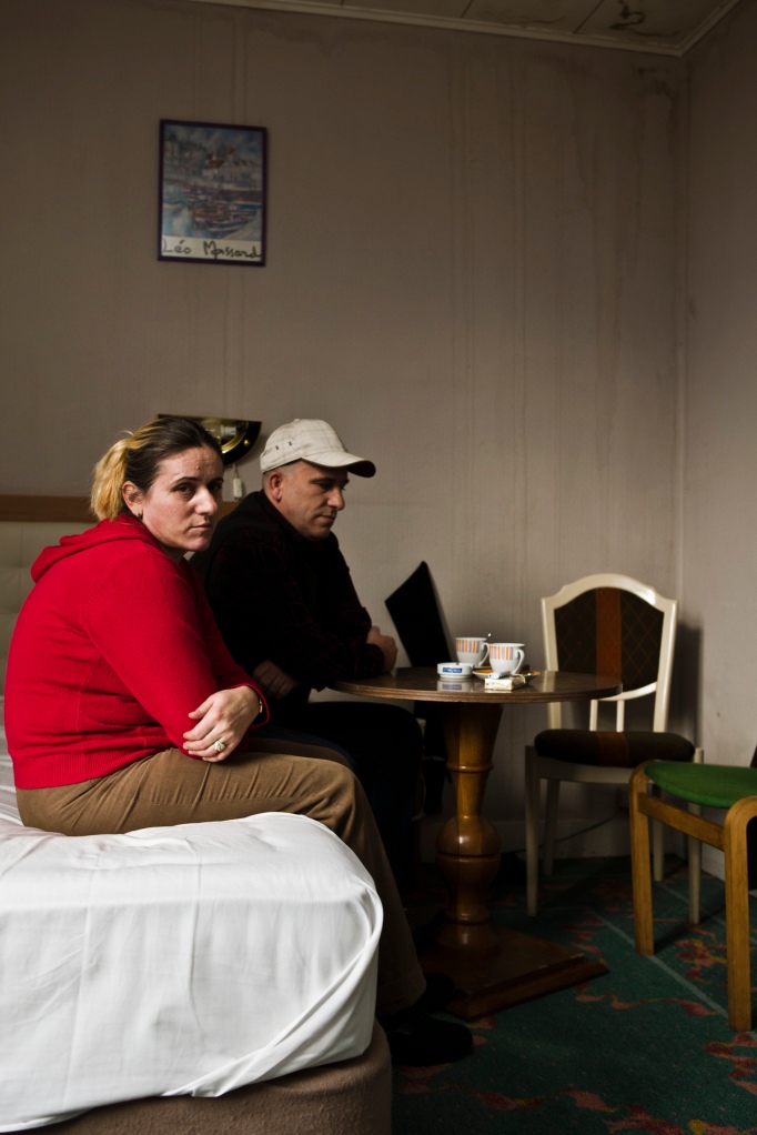 cheap shabby hotelrooms in Brussels for asylumseekers.