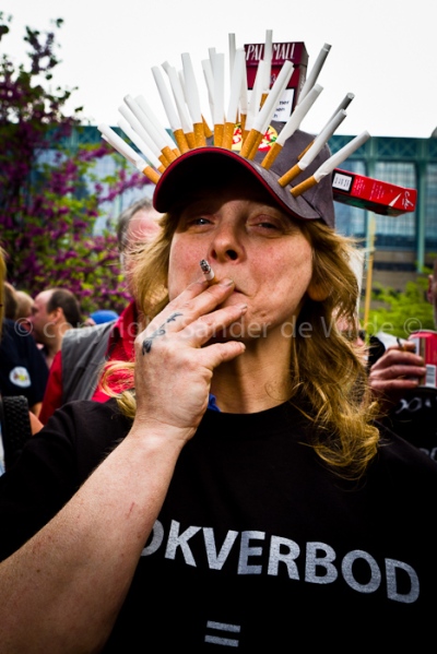 anti-nosmoking-laws protests in Brussels